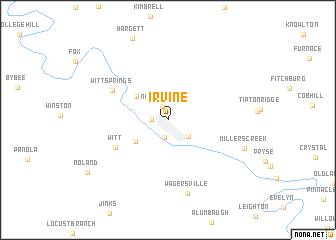 map of Irvine