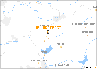 map of Irvings Crest