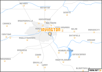 map of Irvington