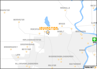 map of Irvington