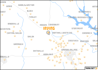 map of Irving