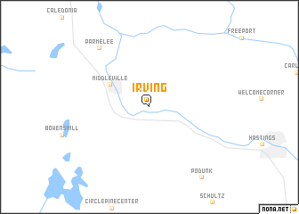 map of Irving