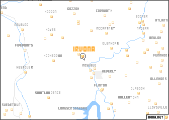 map of Irvona