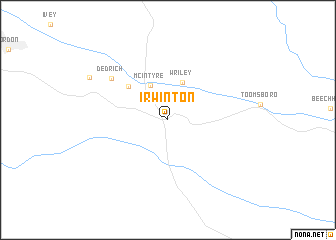 map of Irwinton