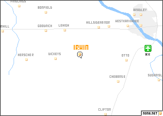 map of Irwin