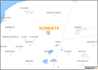 map of Irzhavets