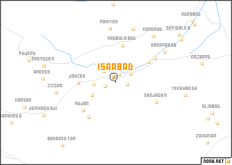 map of ‘Īsáābād