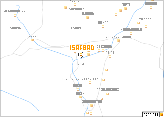 map of ‘Īsáābād