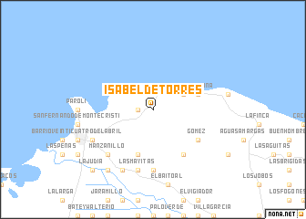 map of Isabel de Torres