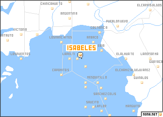 map of Isabeles