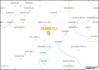 map of İsabeyli