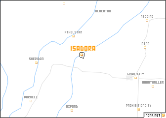 map of Isadora