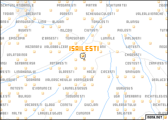map of Isăileşti
