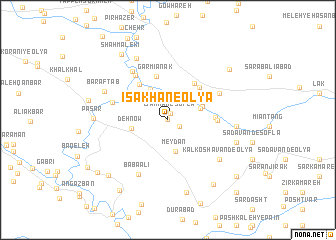 map of ‘Īsá Khān-e ‘Olyā