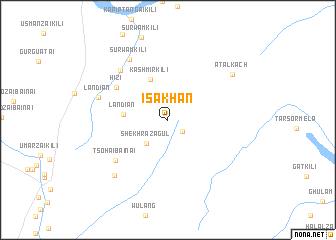 map of Īsa Khān