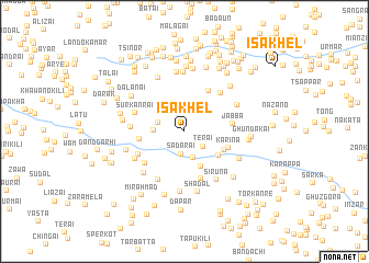 map of Īsa Khel