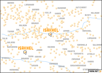 map of Īsa Khel