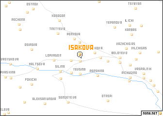 map of Isakova