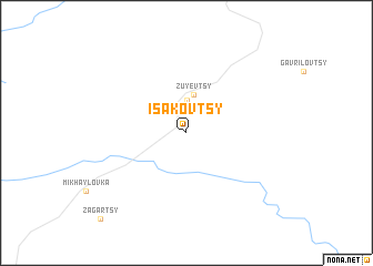 map of Isakovtsy