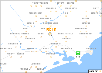 map of Isalo