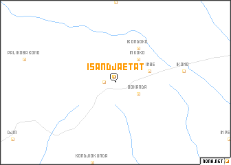 map of Isandja Etat