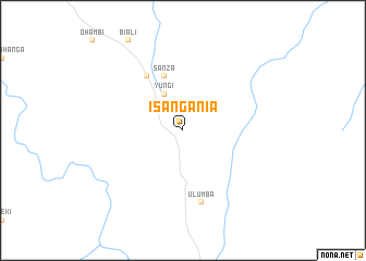 map of Isangania