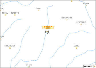 map of Isangi