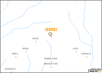 map of Isangi