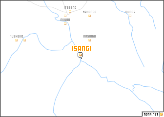 map of Isangi