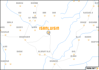 map of Isanlu Isin