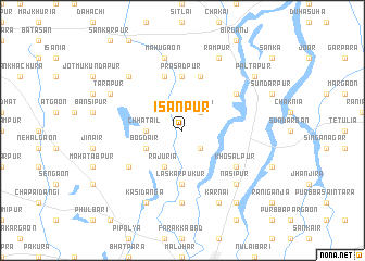 map of Isānpur