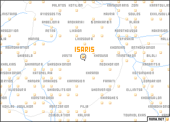 map of Ísaris