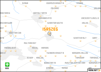 map of Isaszeg