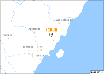 map of Isaub