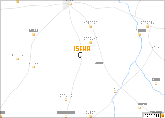 map of Isawa