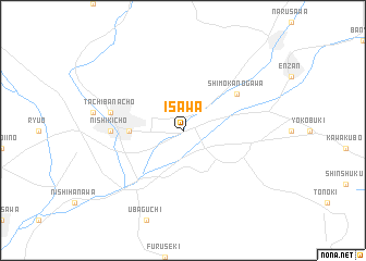 map of Isawa