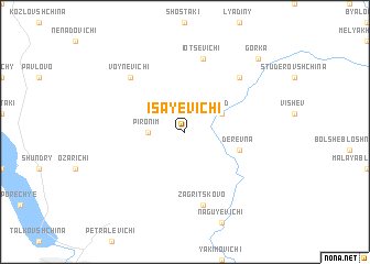 map of Isayevichi