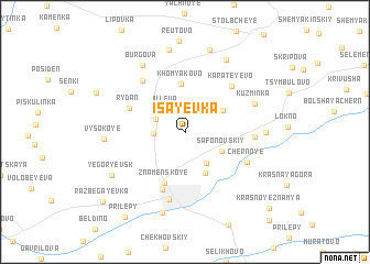 map of Isayevka