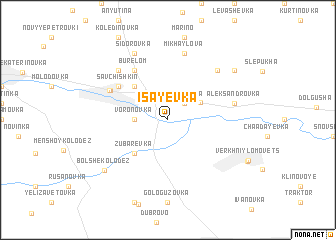 map of Isayevka