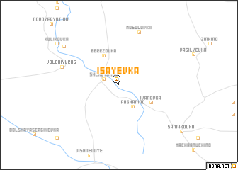 map of Isayevka