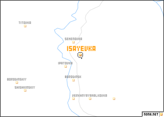 map of Isayevka