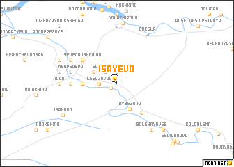 map of Isayevo