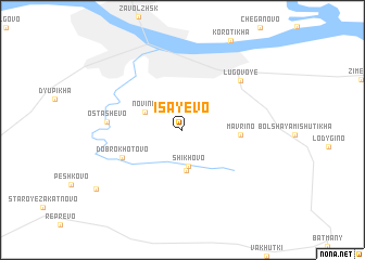 map of Isayevo