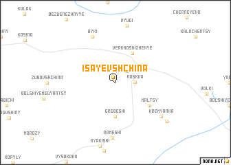 map of Isayevshchina