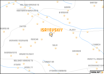 map of Isayevskiy