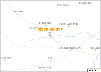 map of Isayevskoye