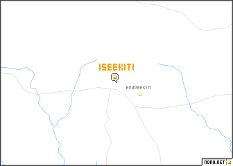 map of Ise Ekiti