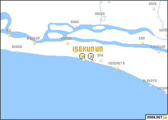 map of Isekun