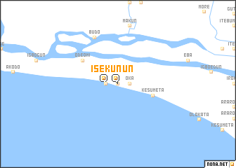 map of Isekun