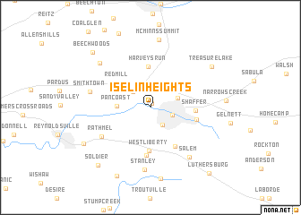 map of Iselin Heights